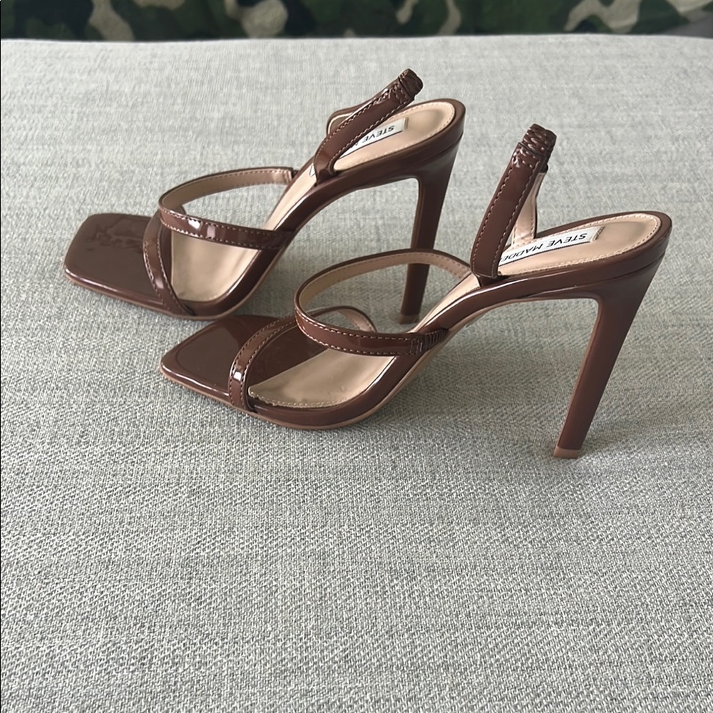 Steve Madden Brown Stiletto Heels with Bow Detail